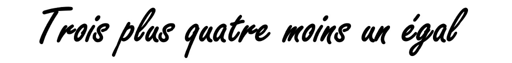 Question de vérification